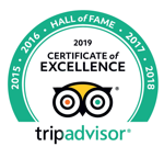 Hall of fame, Trip Advisor - Certificate of Excellence 2019