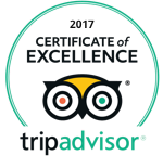 Trip Advisor - Certificate of Excellence 2017